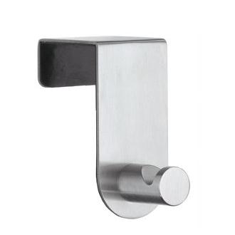 Smedbo B1095 3 1/2 in. Self Adhesive Door Hook in Brushed Stainless Steel